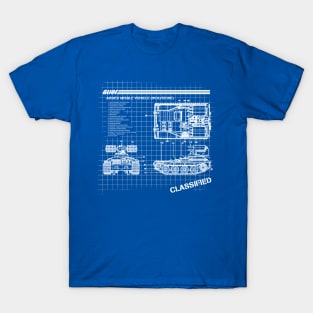 Missle Vehicle Blueprints T-Shirt